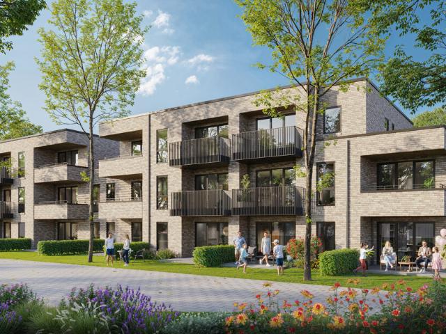 Neubau Eigentumswohnung KFW 40 + QNG im OG mit Loggia in moderner Wohnresidenz in Nadorst