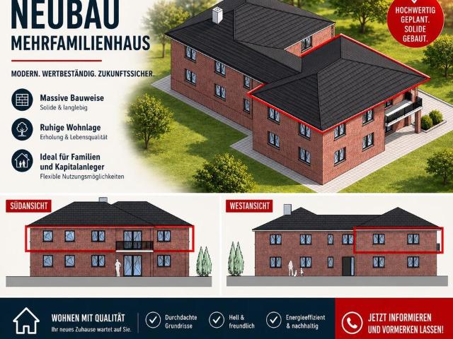 Neubau Eigentumswohnung Obergeschoss ohne Provision