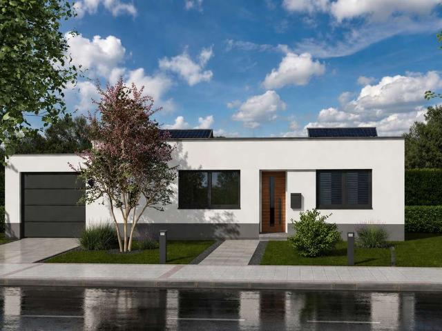 Neubau eines modernen barrierefreien Seniorenbungalows