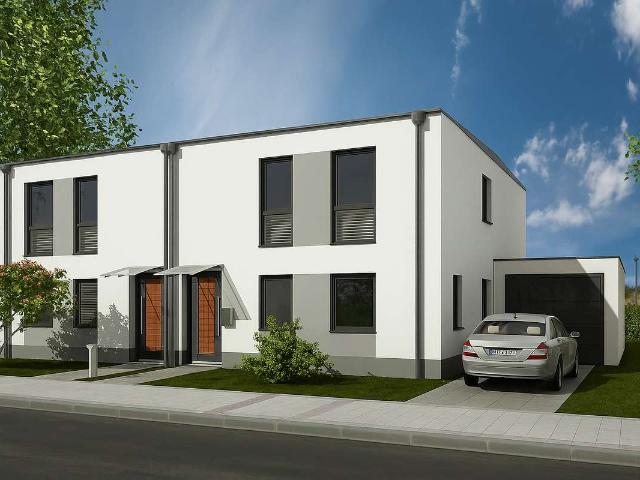 Neubau eines modernen Einfamilienhauses mit unverbaubarem Fernblick