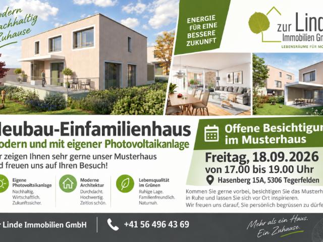 Neubau Einfamilienhaus modern und mit eigener Photovoltaikanlage