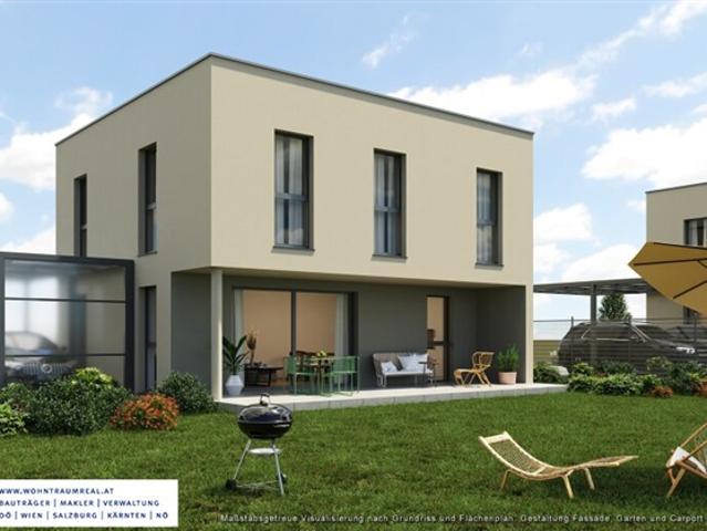 Neubau Einfamilienhaus projektiert mit Garten und Terrasse. Tolle Mühlviertler Aussicht