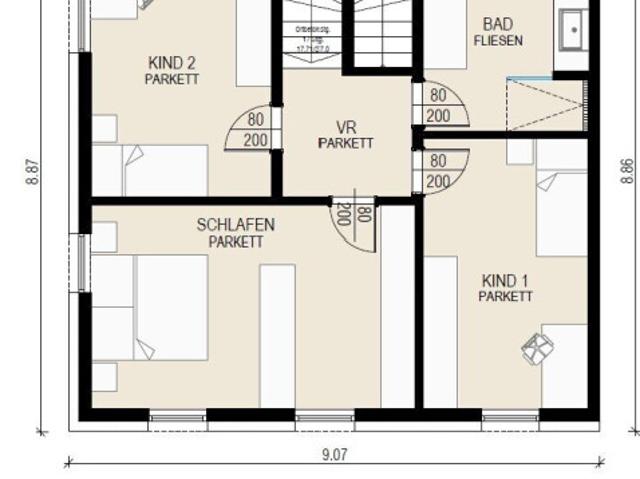 Neubau Einfamilienhaus projektiert mit Garten und Terrasse. Tolle Mühlviertler Aussicht