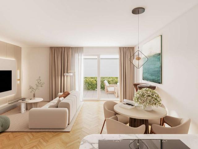 Neubau Erdgeschosswohnung mit ruhiger, eigener Terrasse und Südausrichtung im Kö Karree