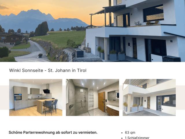Neubau Erdgeschosswohnung 63m2 mit Terrasse ab sofort