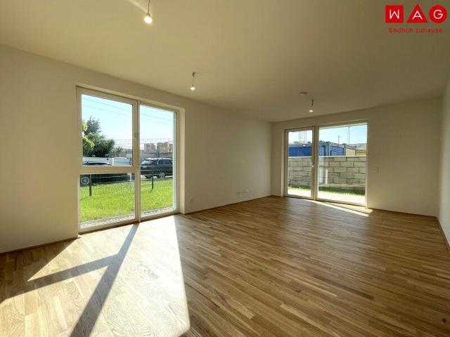 Neubau Erstbezug mit sonnigem Garten & Kaufoption – Zentrale Lage in Leonding/Doppl | Sofort besichtigen statt vom Plan kaufen!
