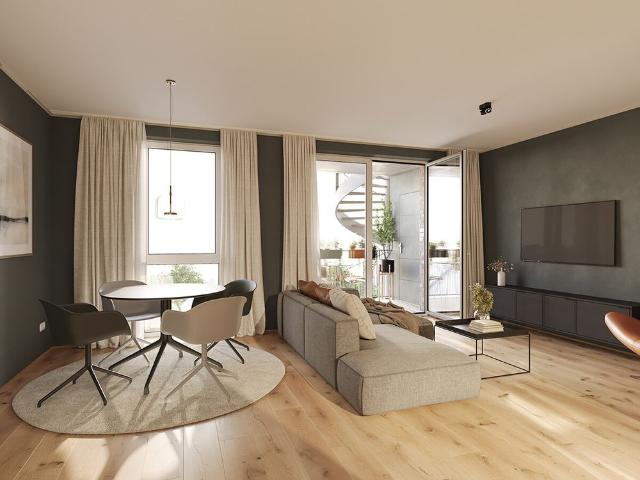 Neubau Erstbezug: Exklusive und hochwertig ausgestattete 2 Zimmer Wohnung im 1. OG Haus C