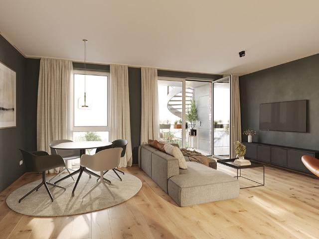 Neubau Erstbezug: Exklusive und hochwertig ausgestattete 2 Zimmer Wohnung im 1. OG in Haus B