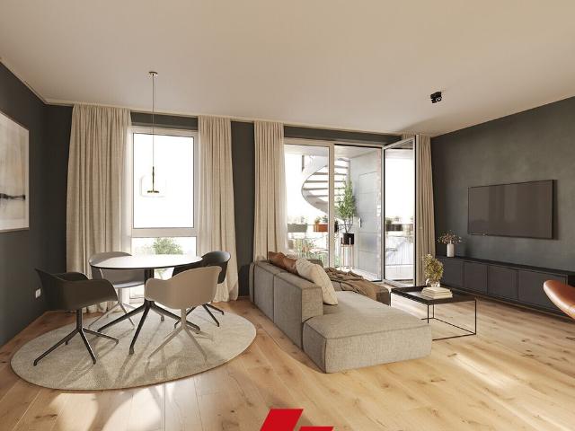 Neubau Erstbezug: Exklusive und hochwertig ausgestattete 2 Zimmer Wohnung im Hochparterre in Haus B