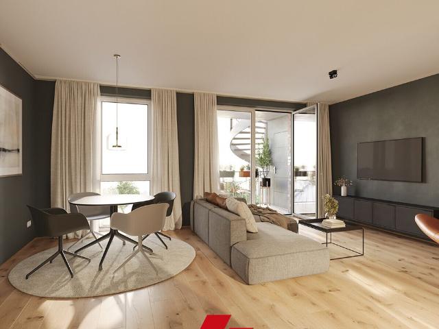 Neubau Erstbezug: Exklusive und hochwertig ausgestattete 3 Zimmer Wohnung im 1. OG in Haus B