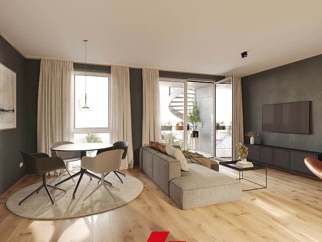 Neubau Erstbezug: Exklusive und hochwertig ausgestattete 3 Zimmer Wohnung im 1. OG in Haus B