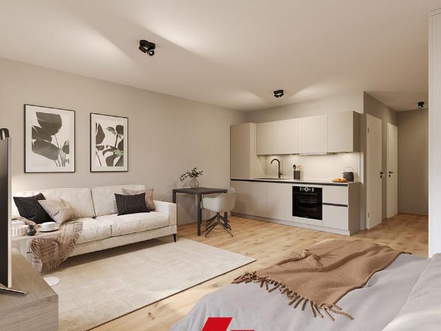 Neubau Erstbezug  Exklusives und hochwertig ausgestattetes1 Zi. EG Appartement in Haus B