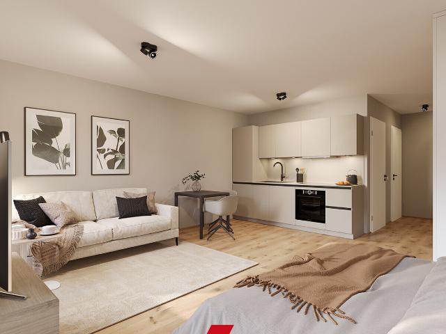 Neubau Erstbezug  Exklusives und hochwertig ausgestattetes 1 Zimmer Appartement in Haus B