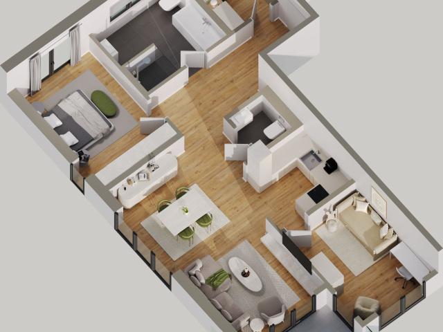 Neubau Erstbezug: Hochwertige 4 Zimmer Wohnung mit Südwest Balkon & Aufzug