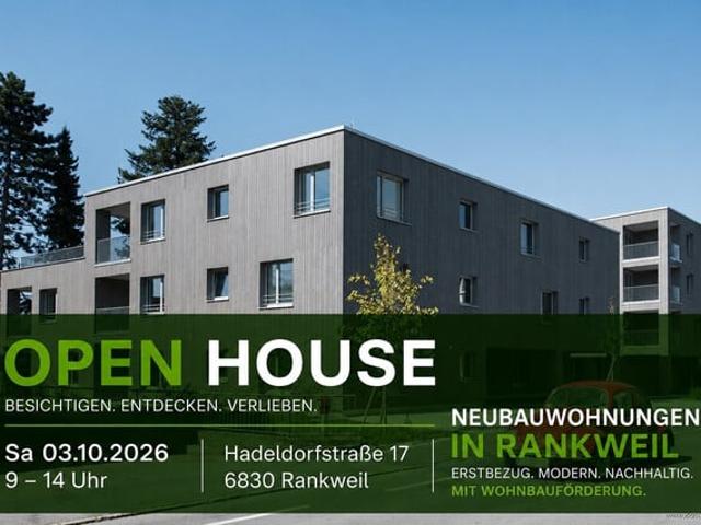 Neubau Erstbezug in Rankweil – jetzt provisionsfrei Eigentum schaffen | Haus B TOP 3