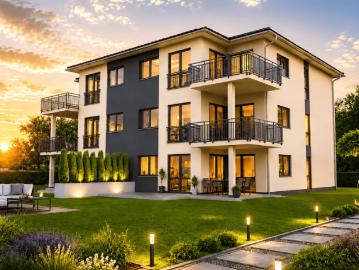 Neubau Erstbezug: Lichtdurchflutete 3 Zimmer Wohnung mit Balkon Individuell gestaltbar