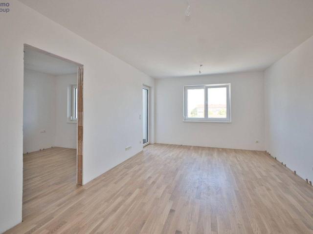 Neubau Erstbezug Traun: 2 Zimmer, 58 m², Loggia, Top 14