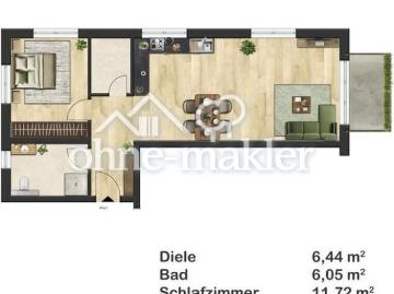 Neubau Erstbezug 2026 | Moderne 2 Zimmer Wohnung mit Balkon | Einbauküche | Aufzug