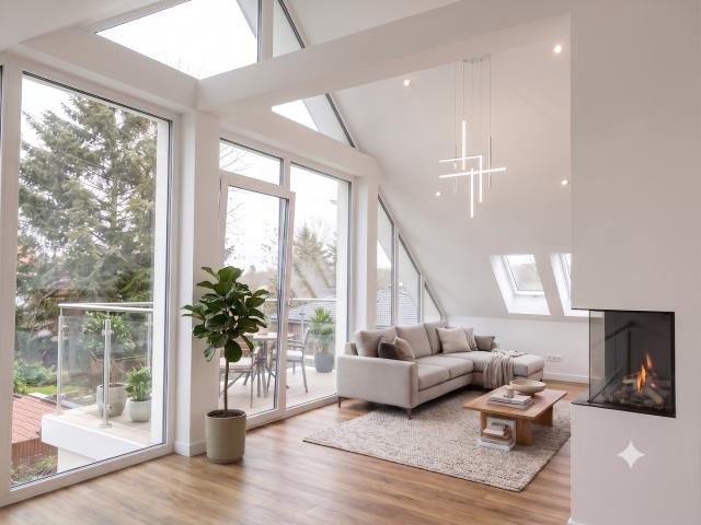 NEUBAU Erstbezug: 2 Zimmer Wohnung mit KLIMAANLAGE, EBK, Kamin & Balkon in Berlin Spandau