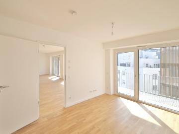 Neubau Erstbezug: 2 Zimmer Wohnung mit Sonnenbalkon