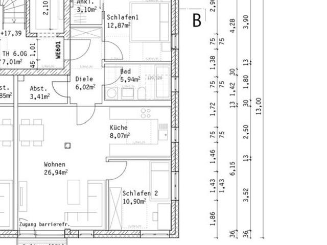 Neubau Erstbezug: 3 Zimmer Wohnung mit Balkon in München Pasing