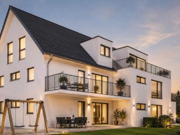 Neubau, Erstbezug! 3 Zimmer Wohnung mit West Balkon in Eckental nahe Nürnberg & Erlangen, Wohnen am Weiher Zahlung nach Fertigstellung