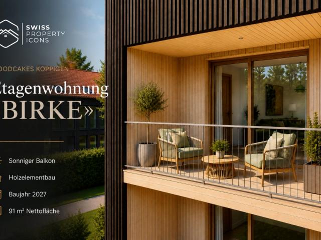 NEUBAU: Etagenwohnung BIRKE Traumhafte Neubauwohnungen im Zentrum von Koppigen