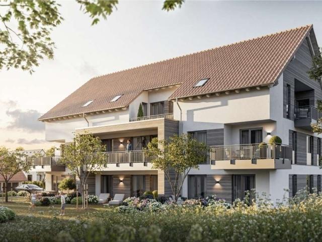 Neubau Flair in Hawangen: Helle 2 Zimmer Wohnung mit Balkon