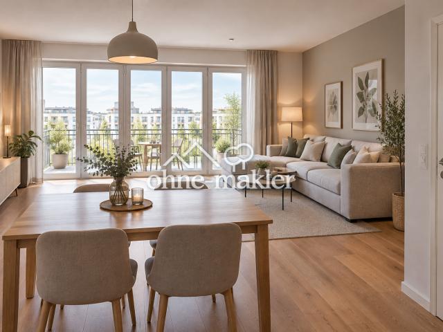 Neubau freundliche 2 Zimmer Wohnung mit großem Balkon