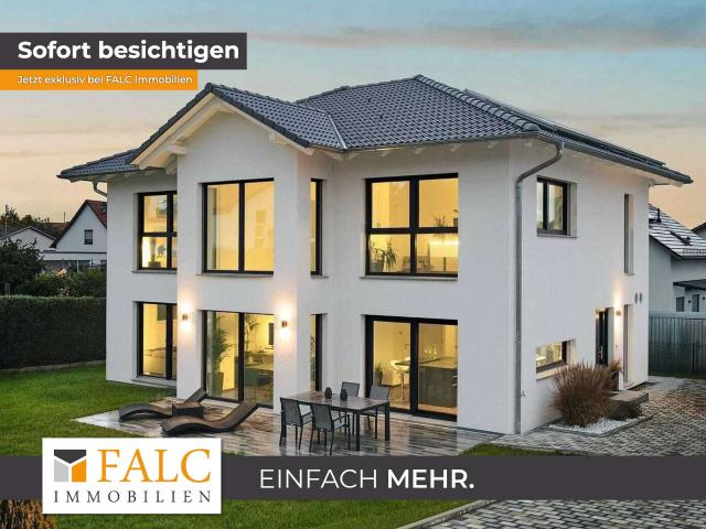 „Neubau Keine Stangenware: High End Galeriehaus mit fertig angelegter Aussenanlage“