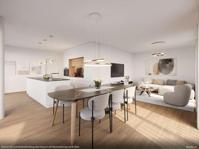 Neubau KfW40: Hochwertige 4 Zimmer Dachgeschosswohnung mit Südwest Ausrichtung Wohnung A09