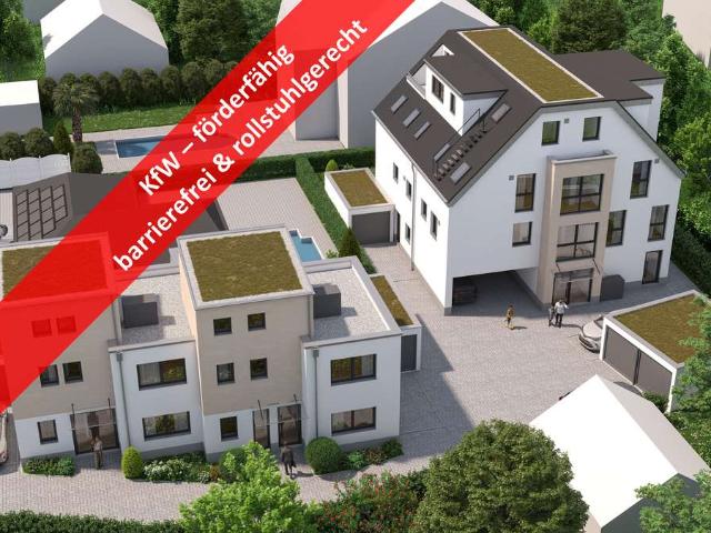 Neubau: KfW 55 förderfähige 2 Zimmer Dachgeschosswohnung mit Balkon in ruhiger Lage