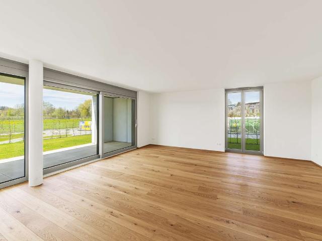 Neubau: Hochwertige, moderne 4 Zimmerwohnung mit Privatgarten und Blick ins Grüne | Wohnung D85