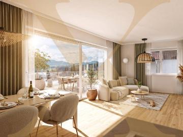 Herrliche 4 Zimmer Wohnung samt großzügigem Balkon mit Seeblick in Gehnähe zum Attersee!