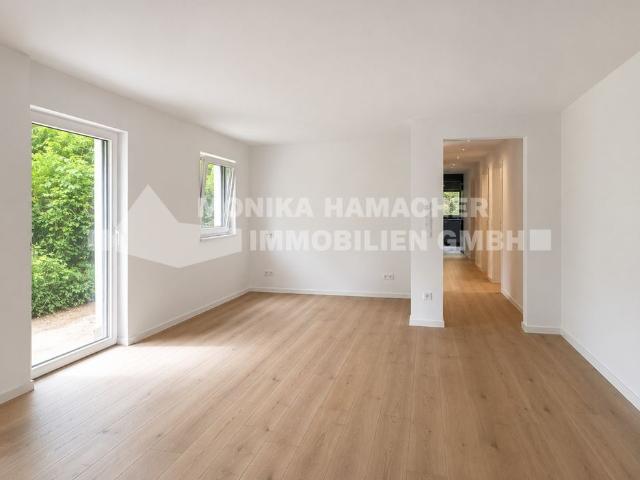 Neubau im Milchborntalweg! 3 Zimmerwohnung im Souterrain mit Terrasse und Garten