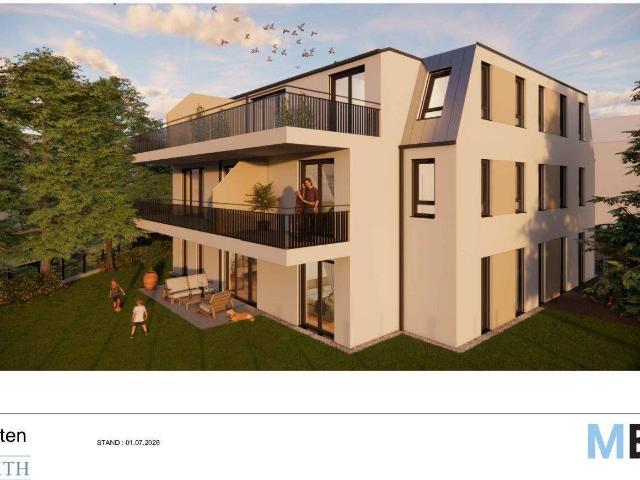 NEUBAU IN PERCHTOLDSDORF: EXKLUSIVE EIGENTUMSWOHNUNGEN + PRAXIS IN DER SALITERGASSE 6 – MODERN, GRÜN & ZENTRUMSNAH!
