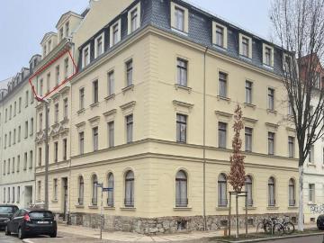 Neubau innen, historisch außen, 2 Raum WHG, gehobene Ausstattung, EBK, Balkon