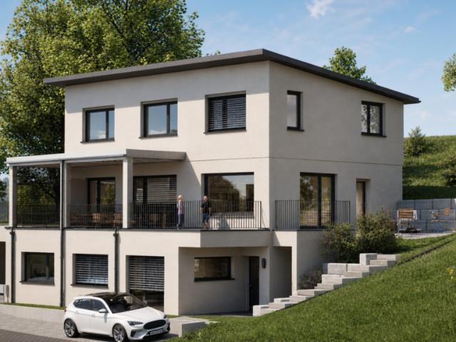 Neubau: Moderne Gartenwohnung eingebettet in malerische Landschaft, wo die Welt noch in Ordnung ist: !