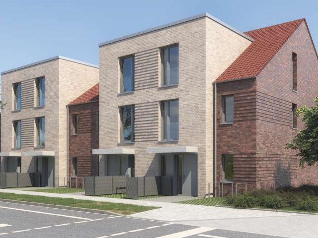 Neubau moderner Reihenhäuser in Münster Mauritz