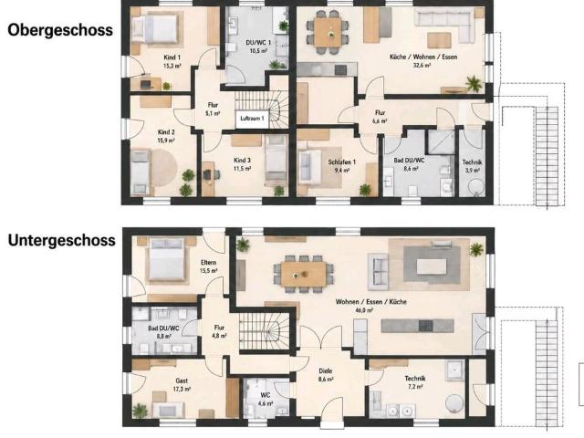 Neubau mit Einliegerwohnung zu verkaufen