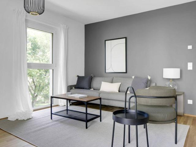 Neubau mit Stil! 3 Zimmer mit Balkon und hipper Wohnküche! Sowie Parkett, Badewanne und Ausblick VIE182