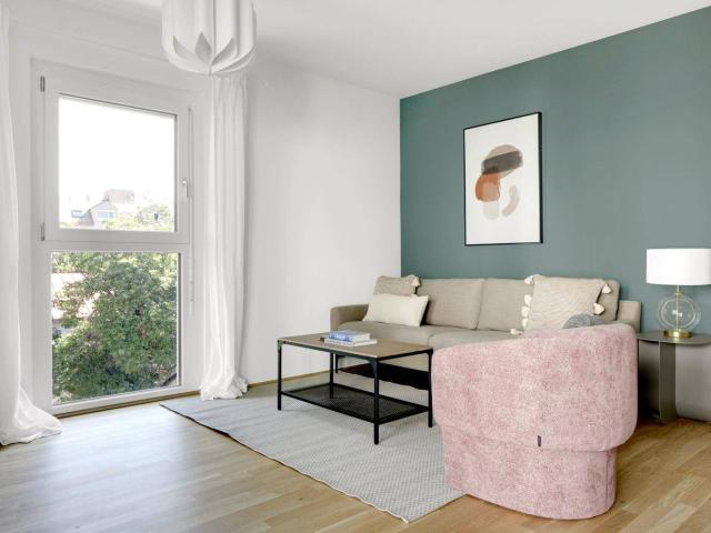 Neubau mit Stil! 3 Zimmer mit Balkon und hipper Wohnküche! Sowie Parkett, Badewanne und Ausblick VIE183