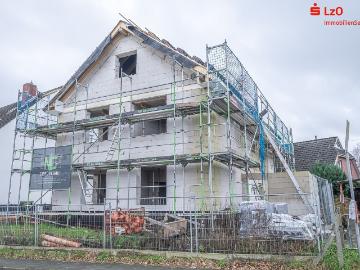 Neubau mit zwei Wohneinheiten kurz vor Fertigstellung