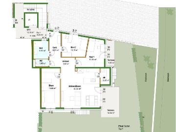 Neubau: Sonnige 4 Zimmer Gartenwohnung mit großem Eigengarten in ruhiger Lage von Telfs