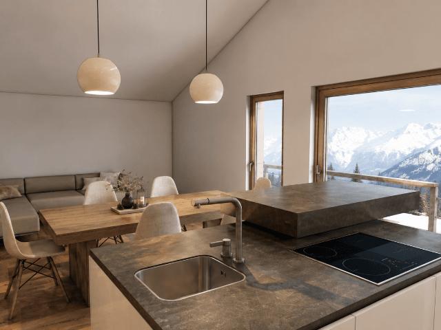 Neubau Sanierungsprojekt mit Aufstockung Visualisierung