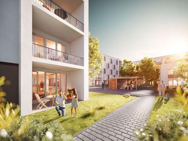 Neubau Schöne 2 Zimmerwohnung mit Balkon und Einbauküche 2.OG