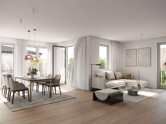 NEUBAU: Stilvolle 3 Zimmer Wohnung mit zwei Dachterrassen & Balkon im beliebten Denning