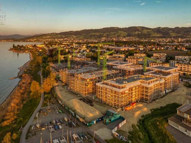 Neubau Projekt Arrivée: Herrliche 3 1/2 Zimmer Wohnung mit grosser Terrasse