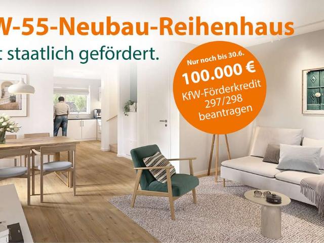 Neubau | Reihenendhaus in Hannover Groß Buchholz, 130 m², 5 Zimmer, KfW 55 | SonnenGärten