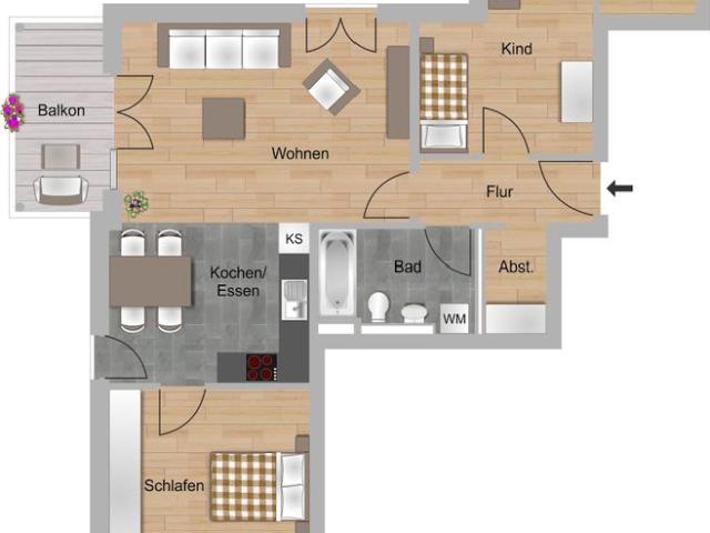 Neubau Riedbogen Naturnah Wohnen in Bergen Enkheim 3 M